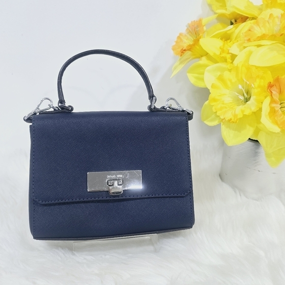 Michael kors callie navy crossbody bag - Picture 5 of 17